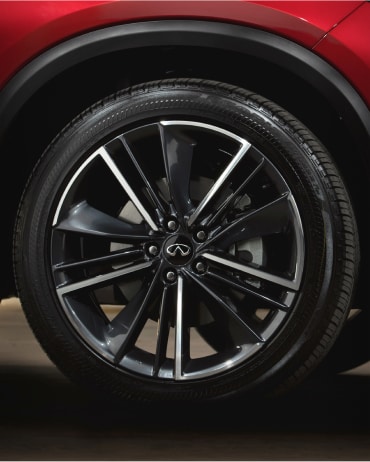 2024 INFINITI QX50 20 inch dark painted luxurious wheels