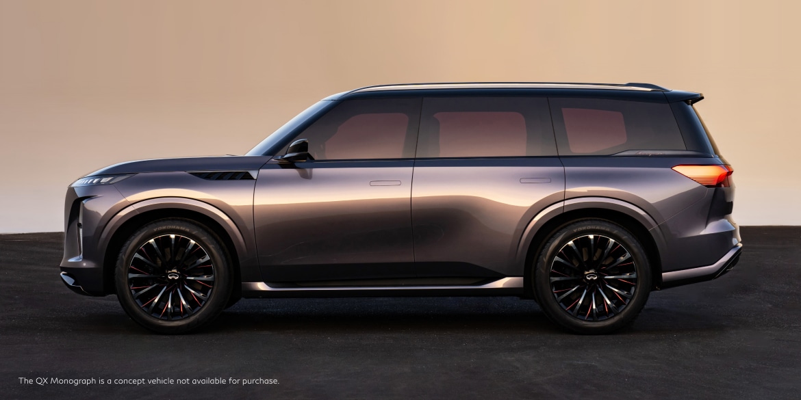 Side view of INFINITI QX Monograph concept