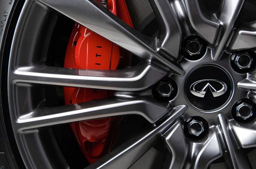 2023 INFINITI Q50 Red Sport I-LINE aluminum alloy wheels