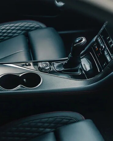 Interior close up view of the 2022 INFINITI Q50's driver console. U.S. model shown, Model may not be exactly as shown