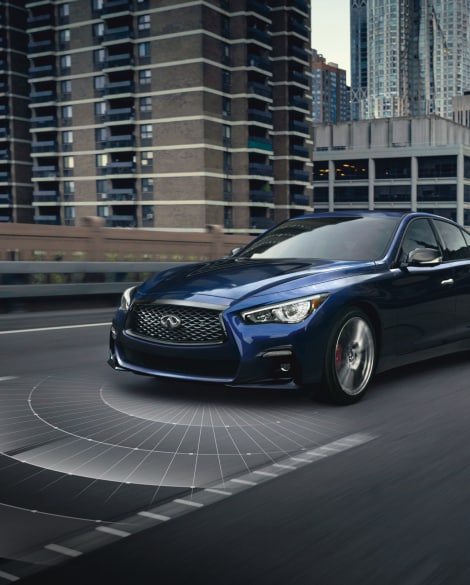 2024 INFINITI Q50 360 degree view safety feature