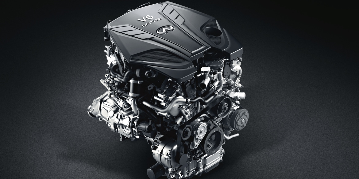 2022 INFINITI Q60 Red Sport I-Line v6 400 hp engine