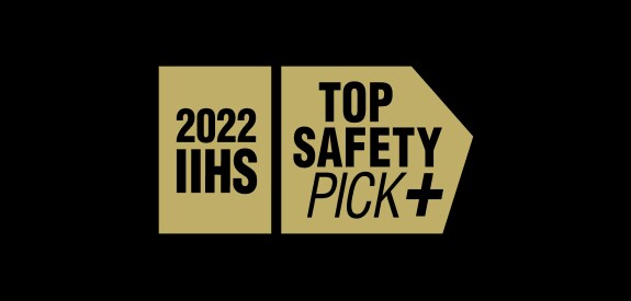 Insurance Institute for Highway Safety's 2022 TOP SAFETY PICK+ award