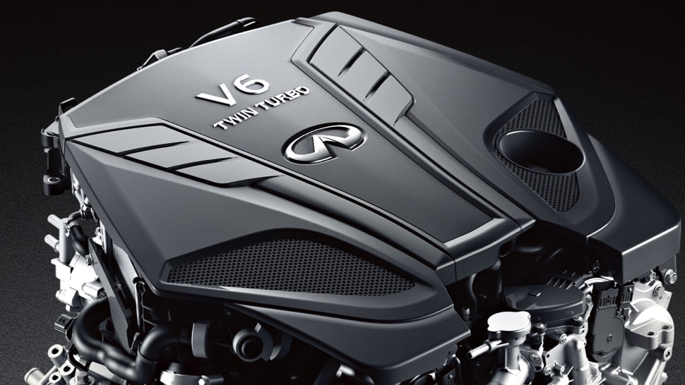 INFINITI Q60 twin-turbocharged V6 engine