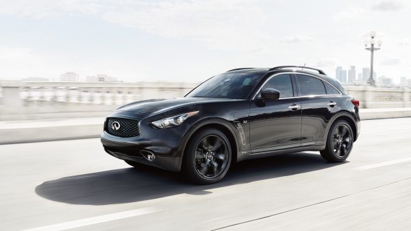 Lane Departure Warning and Prevention help keep this QX70 driving straight
