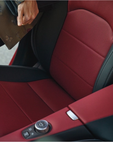 Close up of 2024 INFINITI QX55 leather seat