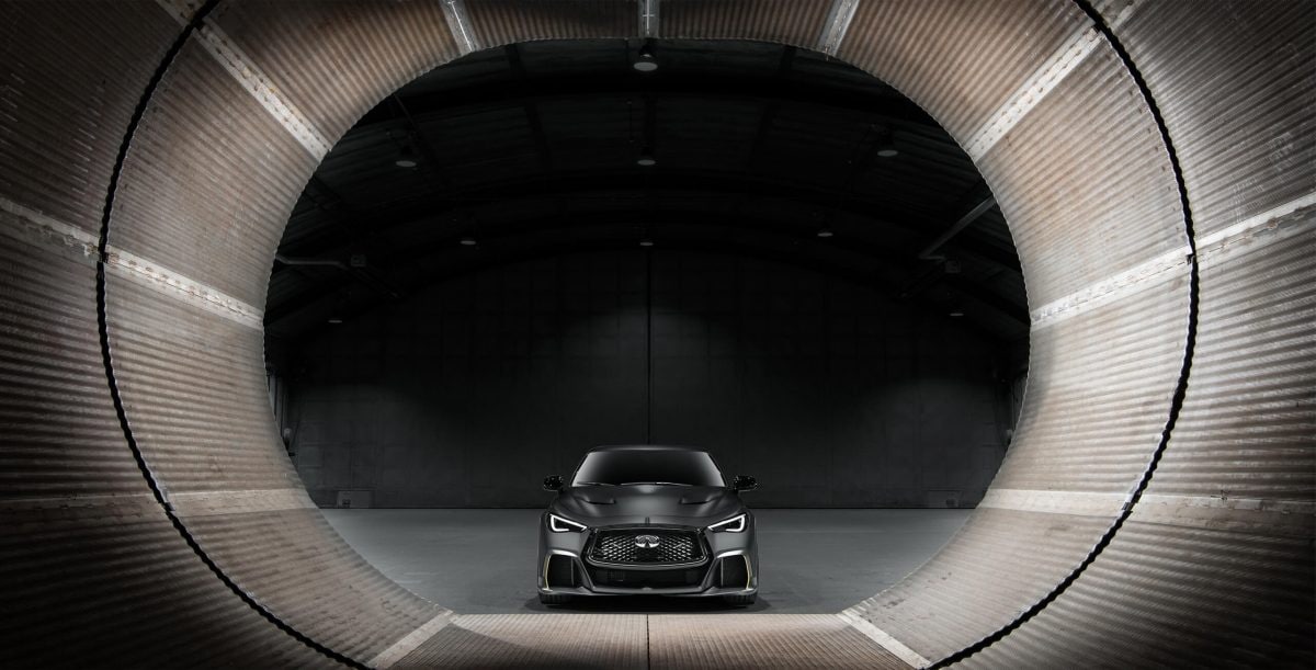 INFINITI Q60 Black S sports concept car with carbon fiber bodywork